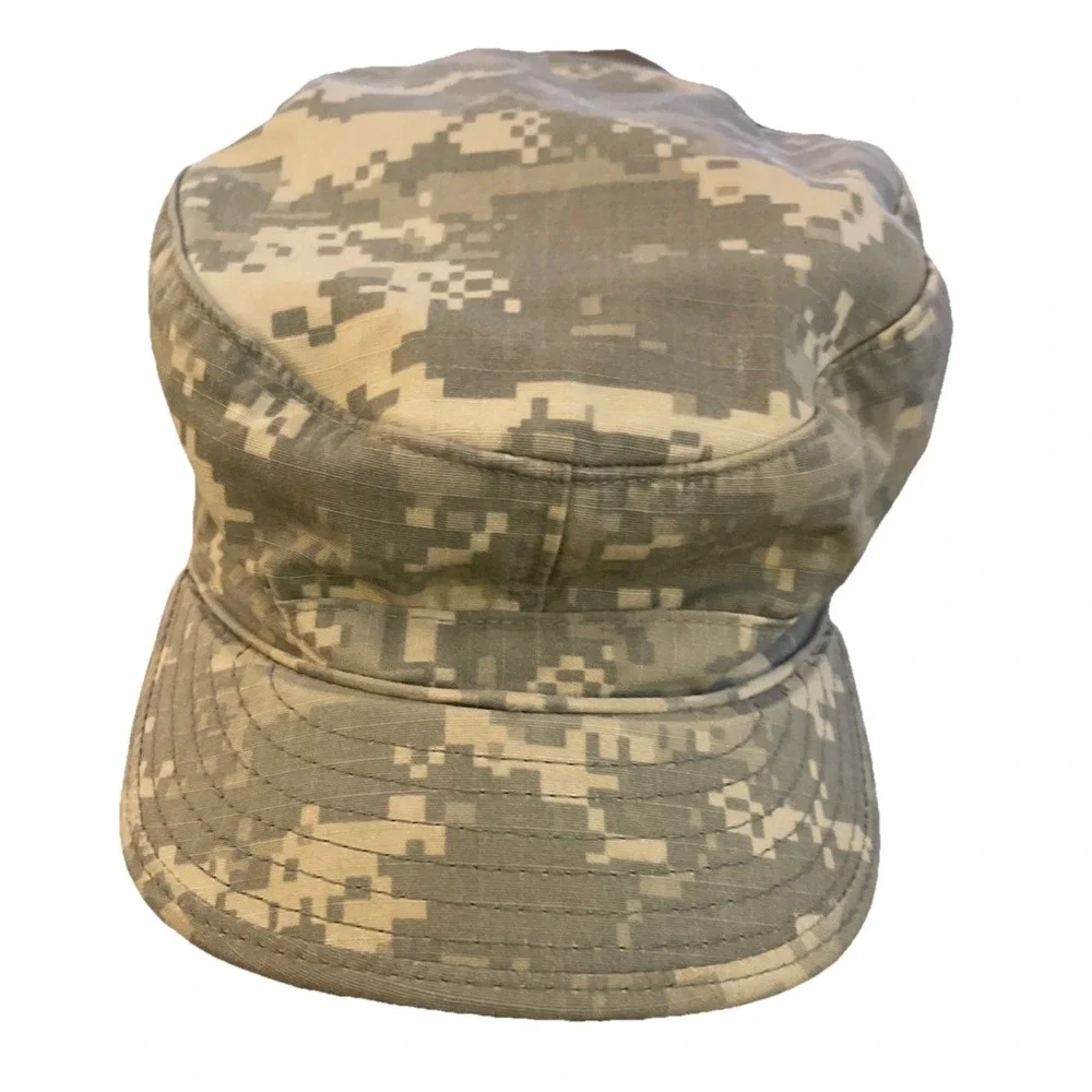 USGI Army Hat Adult 7 3/8 w/Bandana Green‎ Digital Camo Camouflage